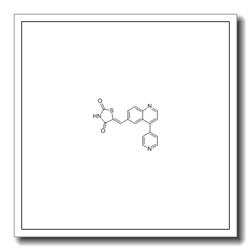(5Z)-5-[[4-(4-吡啶基)-6-喹啉基]亚甲基]-2,4-噻唑烷二酮