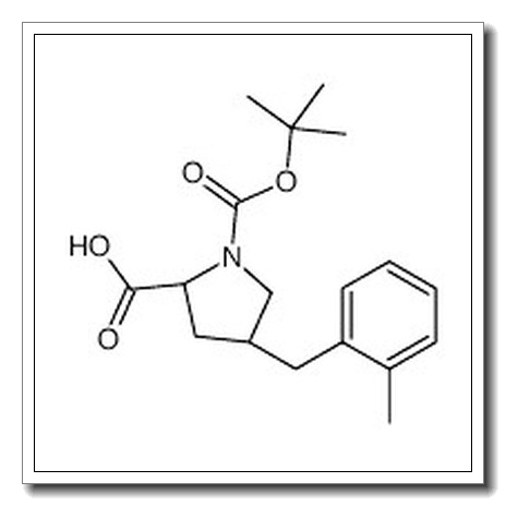 (2S,4R)-4-[(2-methylphenyl)methyl]-1-[(2-methylpropan-2-yl)oxycarbonyl]pyrrolidine-2-carboxylic acid