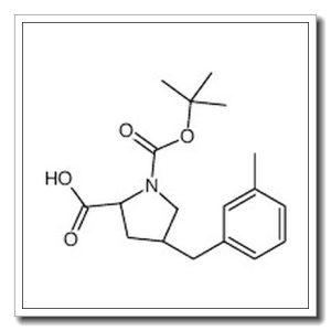 (2S,4R)-4-[(3-methylphenyl)methyl]-1-[(2-methylpropan-2-yl)oxycarbonyl]pyrrolidine-2-carboxylic acid