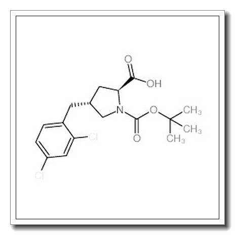 (2S,4R)-4-[(2,4-dichlorophenyl)methyl]-1-[(2-methylpropan-2-yl)oxycarbonyl]pyrrolidine-2-carboxylic acid CAS 959582-83-3 