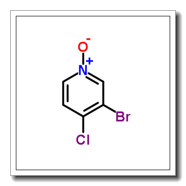 3-bromo-4-chloro-1-oxidopyridin-1-ium CAS 99839-30-2