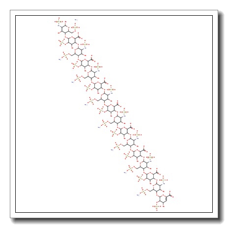 Heparin derived dp16 saccharide ammonium salt