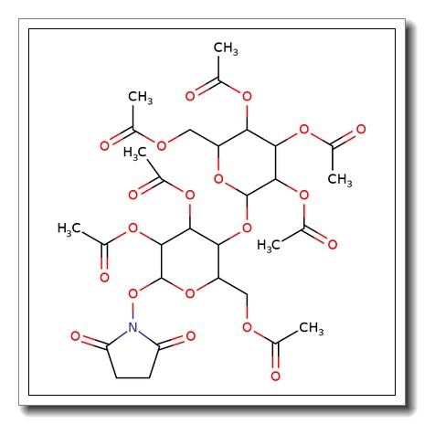 O-(2,2′,3,3′,4′,6,6′-Hepta-O-acetyl-b-D-lactosyl)-N-hydroxysuccinimide