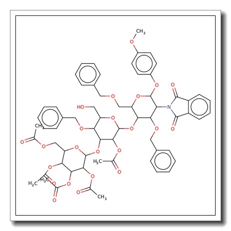 4-Methoxyphenyl 4-O-[2-O-acetyl-3-O-(2,3,4,6-tetra-O-acetyl-α-D-mannopyranosyl)-4-O-benzyl-b-D-mannopyranosyl]-3,6-di-O-benzyl-2-deo xy-2-phthalimido-β-D-glucopyranoside