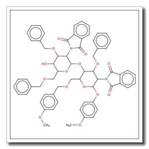 4-Methoxyphenyl 4-O-(3,6-di-O-benzyl-2-deoxy-2-phthalimido-b-D-glucopyranosyl)-3-O-benzyl-2-deoxy-6-O-(4-methoxybenzyl)-2-phthalimid  o-b-D-glucopyranoside