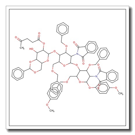 4-Methoxyphenyl 4-O-[3,6-di-O-benzyl-2-deoxy-4-O-(4,6-O-benzylidene-2-O-levulinoyl-b-D-glucopyranosyl)-2-phthalimido-b-D-glucopyrano sy]-3-O-benzyl-2-deoxy-6-O-(4-methoxybenzyl)-2-phthalimido-b-D-glucopyranoside