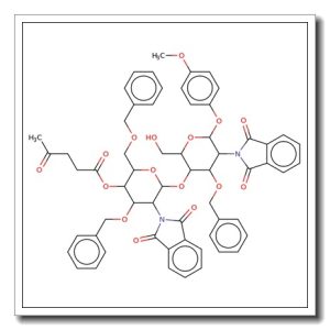 4-Methoxyphenyl 4-O-(3,6-di-O-benzyl-2-deoxy-4-O-levulinoyl-2-phthalimido-b-D-glucopyranosyl)-3-O-benzyl-2-deoxy-2-phthalimido-b-D-g  lucopyranoside