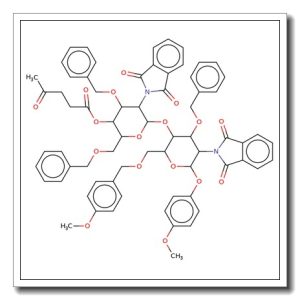 4-Methoxyphenyl 4-O-(3,6-di-O-benzyl-2-deoxy-4-O-levulinoyl-2-phthalimido-b-D-glucopyranosyl)-3-O-benzyl-2-deoxy-6-O-(4-methoxybenzy  l)-2-phthalimido-b-D-glucopyranoside