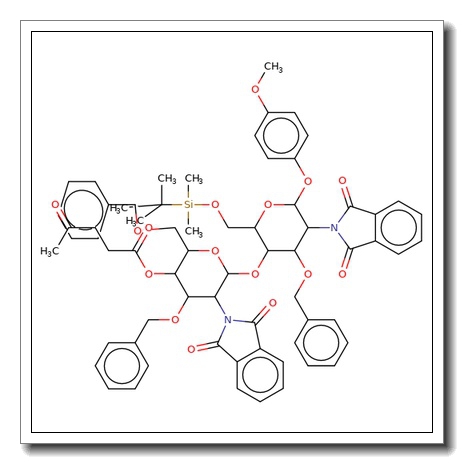 4-Methoxyphenyl 4-O-(3,6-di-O-benzyl-2-deoxy-4-O-levulinoyl-2-phthalimido-b-D-glucopyranosyl)-3-O-benzyl-6-O-tert-butyldimethylsilyl -2-deoxy-2-phthalimido-b-D-glucopyranoside