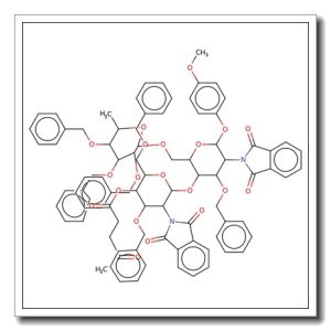 4-Methoxyphenyl 4-O-(3,6-di-O-benzyl-2-deoxy-4-O-levulinoyl-2-phthalimido-β-D-glucopyranosyl)-3-O-benzyl-6-O-(2,3,4-tri-O-benzyl-α-L  -fucopyranosyl)-2-deoxy-2-phthalimido-β-D-glucopyranoside