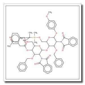 4-Methoxyphenyl 4-O-(3,6-di-O-benzyl-2-deoxy-4-O-levulinoyl-2-phthalimido-β-D-glucopyranosyl)-6-O-tert-butyldimethylsilyl-3-O-benzyl  -2-deoxy-2-phthalimido-β-D-glucopyranoside