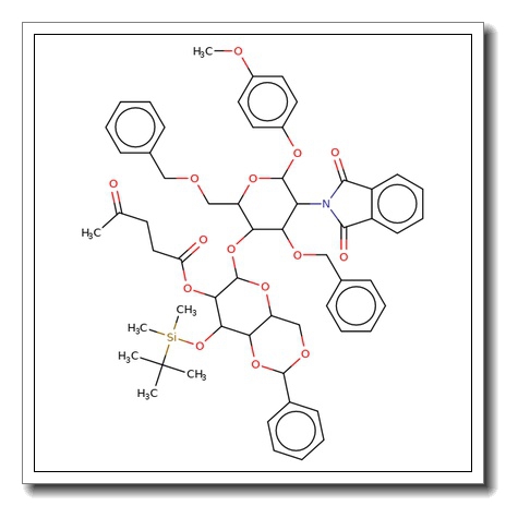 4-Methoxyphenyl 4-O-(4,6-O-benzylidene-3-O-tert-butyldimethylsilyl-2-O-levulinoyl-β-D-glucopyranosyl)-3,6-di-O-benzyl-2-deoxy-2-phth alimido-β-D-glucopyranoside