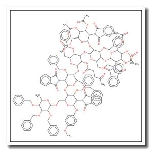 4-Methoxyphenyl 4-O-{4-O-[[3-O-[2,4-di-O-(3,4,6-tri-O-acetyl-2-deoxy-2-phthalimido-β-D-glucopyranosyl)-3,6-di-O-benzyl-α-D-mannopyra nosyl]-4,6-O-benzylidene-2-O-levulinoyl-β-D-glucopyranosyl]]-3,6-di-O-benzyl-2-deoxy-2-phthalimido-β-D-glucopyranosyl}