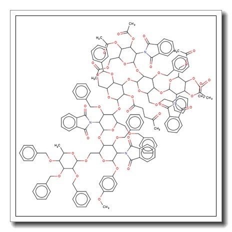 4-Methoxyphenyl 4-O-{4-O-[[3-O-[2,4-di-O-(3,4,6-tri-O-acetyl-2-deoxy-2-phthalimido-β-D-glucopyranosyl)-3,6-di-O-benzyl-α-D-mannopyra nosyl]-4,6-O-benzylidene-2-O-levulinoyl-β-D-glucopyranosyl]]-3,6-di-O-benzyl-2-deoxy-2-phthalimido-β-D-glucopyranosyl}