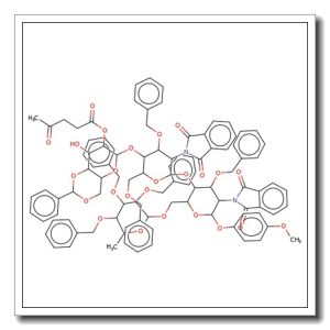 4-Methoxyphenyl 4-O-[4-O-(4,6-O-benzylidene-2-O-levulinoyl-β-D-glucopyranosyl)-3,6-di-O-benzyl-2-deoxy-2-phthalimido-β-D-glucopyrano syl]-3-O-benzyl-6-O-(2,3,4-tri-O-benzyl-α-L-fucopyranosyl)-2-deoxy-2-phthalimido-β-D-glucopyranoside
