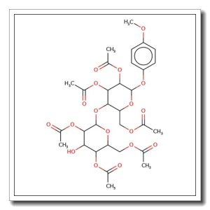 4-Methoxyphenyl 2,3,6-O-acetyl-4-O-(2,4,6-tri-O-acetyl-β-D-galactopyranosyl)-β-D-glucopyranoside