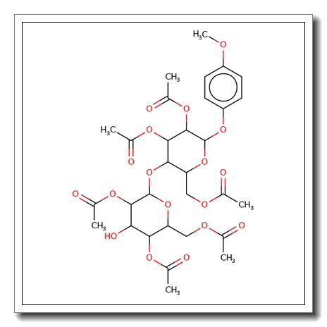 4-Methoxyphenyl 2,3,6-O-acetyl-4-O-(2,4,6-tri-O-acetyl-β-D-galactopyranosyl)-β-D-glucopyranoside