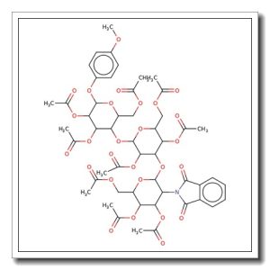 4-Methoxyphenyl 2,3,6-tri-O-acetyl-4-O-[2,4,6-tri-O-acetyl-3-O-(3,4,6-tri-O-acetyl-2-deoxy-2-phthalimido-b-D-glucopyranosyl)-b-D-gal actopyranosyl]-b-D-glucopyranose