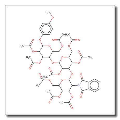 4-Methoxyphenyl 2,3,6-tri-O-acetyl-4-O-[2,4,6-tri-O-acetyl-3-O-(3,4,6-tri-O-acetyl-2-deoxy-2-phthalimido-b-D-glucopyranosyl)-b-D-gal actopyranosyl]-b-D-glucopyranose