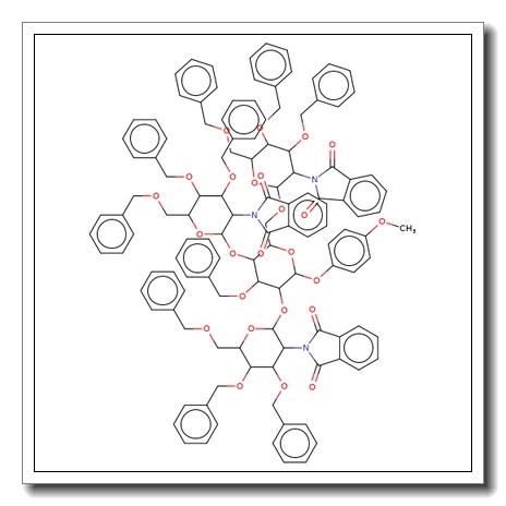 4-Methoxyphenyl 2,4,6-tri-O-(3,4,6-tri-O-benzyl-2-deoxy-2-phthalimido-β-D-glucopyranosyl)-3-O-benzyl-α-D-mannopyranoside