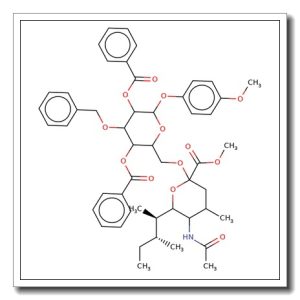 4-Methoxyphenyl 2,4-di-O-benzoyl-3-O-benzyl-6-O-(methyl 5-acetamido-4,7,8,9-tetra-O-acetyl-3,5-dideoxy-D-glycero-alpha-D-galacto-2-n onulopyranosylonate)-beta-D-galactopyranoside