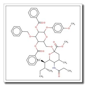 4-Methoxyphenyl 2,4-di-O-benzoyl-3-O-benzyl-6-O-[methyl 5-(acetoxyacetamido)-4,7,8,9-tetra-O-acetyl-3,5-dideoxy-D-glycero-alpha-D-ga lacto-2-nonulopyranosylonate]-beta-D-galactopyranoside