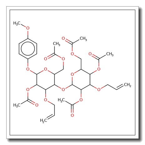 4-Methoxyphenyl 2,6-di-O-acetyl-4-O-[2,4,6-tri-O-acetyl-3-O-allyl-β-D-galactopyranosyl]-3-O-allyl-β-D-glucopyranoside