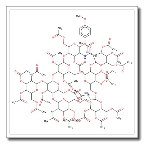 4-Methoxyphenyl 2-acetamido-3,6-di-O-acetyl-4-O-{2,4-di-O-acetyl-3-O-[3,6-di-O-acetyl-2,4-di-O-(3,4,6-tri-O-acetyl-2-acetamido-2-deo xy-b-D-glucopyranosyl)-a-D-mannopyranosyl]-6-O-[3,4-di-O-acetyl-2,6-di-O-(3,4,6-tri-O-acetyl-2-acetamido-2-deoxy-b-D-g