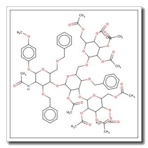 4-Methoxyphenyl 2-acetamido-4-O-[2-O-acetyl-3,6-di-O-(2,3,4,6-tetra-O-acetyl-a-D-mannopyranosyl)-4-O-benzyl-b-D-mannopyranosyl]-3,6- di-O-benzyl-2-deoxy-b-D-glucopyranoside