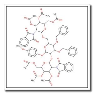 4-Methoxyphenyl 3,4-di-O-benzyl-2,6-di-O-(3,4,6-tri-O-acetyl-2-deoxy-2-phthalimido-β-D-glucopyranosyl)-α-D-mannopyranoside