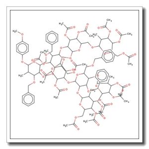 4-Methoxyphenyl 3,6-di-O-benzyl-4-O-{2-O-acetyl-3-O-[3,6-di-O-benzyl-2,4-di-O-(3,4,6-tri-O-acetyl-2-deoxy-2-phthalimido-β-D-glucopyr  anosyl)-α-D-mannopyranosyl]-6-O-[3,4-di-O-acetyl-2,6-di-O-(3,4,6-tri-O-acetyl-2-deoxy-2-phthalimido-β-D-glucopyranosyl