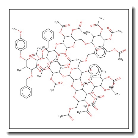 4-Methoxyphenyl 3,6-di-O-benzyl-4-O-{2-O-acetyl-3-O-[3,6-di-O-benzyl-2,4-di-O-(3,4,6-tri-O-acetyl-2-deoxy-2-phthalimido-β-D-glucopyr  anosyl)-α-D-mannopyranosyl]-6-O-[3,4-di-O-acetyl-2,6-di-O-(3,4,6-tri-O-acetyl-2-deoxy-2-phthalimido-β-D-glucopyranosyl