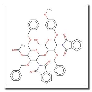 4-Methoxyphenyl 4-O-(4-O-acetyl-3,6-di-O-benzyl-2-deoxy-2-phthalimido-b-D-glucopyranosyl)-3-O-benzyl-2-deoxy-2-phthalimido-b-D-gluco  pyranoside