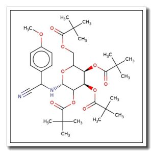 N-[2-(4′-Methoxyphenylacetonitrile)]-2,3,4,6-tetra-O-pivaloyl-D-glucopyranoside