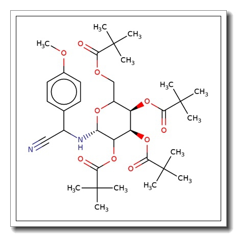 N-[2-(4′-Methoxyphenylacetonitrile)]-2,3,4,6-tetra-O-pivaloyl-D-glucopyranoside