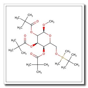 Methyl 6-O-tert-butyldimethylsilyl-2,3,4-tri-O-pivaloyl-a-D-glucopyranoside