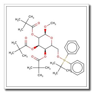 Methyl 6-O-tert-butyldiphenylsilyl-2,3,4-tri-O-pivaloyl-a-D-glucopyranoside