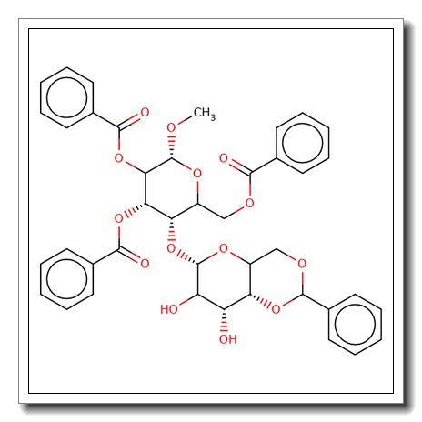 Methyl 4-O-[4,6-O-(benzylidene)-b-D-galactopyranosyl] b-D-galactopyranoside tribenzoate