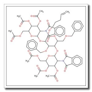 4-Pentenyl 2,4-di-O-(3,4,6-tri-O-acetyl-2-deoxy-2-phthalimido b-D-glucopyranosyl)-3,6-di-O-benzyl-a-D-mannopyranoside