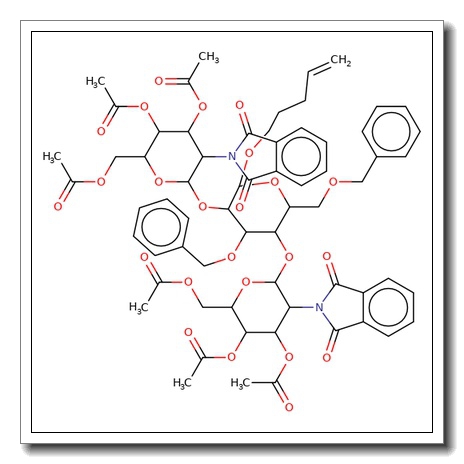 4-Pentenyl 2,4-di-O-(3,4,6-tri-O-acetyl-2-deoxy-2-phthalimido b-D-glucopyranosyl)-3,6-di-O-benzyl-a-D-mannopyranoside