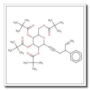 N-(2-Phenyl-1-cyano-3-butene)-2,3,4,6-tetra-O-pivaloyl-D-glucopyranoside