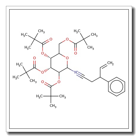 N-(2-Phenyl-1-cyano-3-butene)-2,3,4,6-tetra-O-pivaloyl-D-glucopyranoside