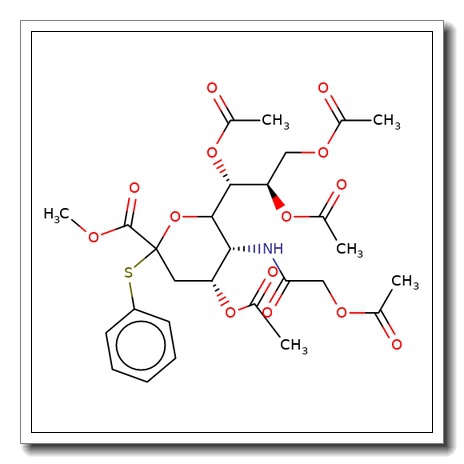 Phenyl 4,7,8,9-tetra-O-acetyl-2-thio-N-glycolyl-D-neuraminic acid methyl ester