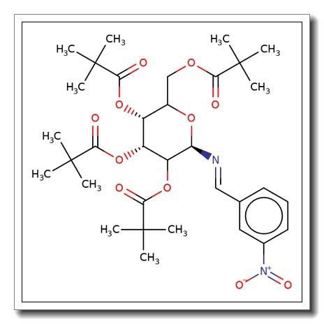 N-(3-Nitrobenzyliden)imino-2,3,4,6-tetra-O-pivaloyl-D-glucopyranoside