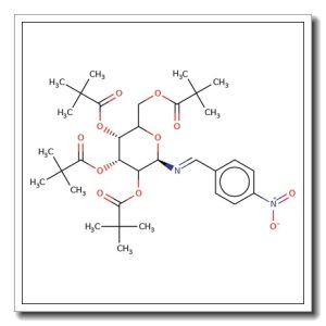 N-(4-Nitrobenzyliden)imino-2,3,4,6-tetra-O-pivaloyl-D-glucopyranoside