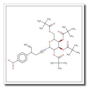 N-[2-(4′-Nitrophenyl)-1-cyano-3-butene]-2,3,4,6-tetra-O-pivaloyl-D-glucopyranoside