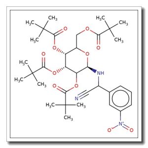 N-[2-(3′-Nitrophenylacetonitrile)]-2,3,4,6-tetra-O-pivaloyl-D-glucopyranoside