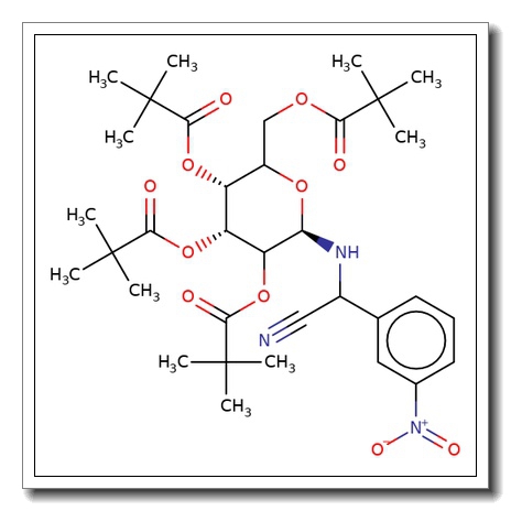 N-[2-(3′-Nitrophenylacetonitrile)]-2,3,4,6-tetra-O-pivaloyl-D-glucopyranoside