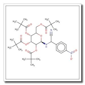 N-[2-(4′-Nitrophenylacetonitrile)]-2,3,4,6-tetra-O-pivaloyl-D-glucopyranoside