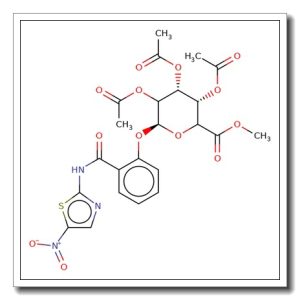 1-[[2-N-(5-Nitrothiazolyl)carboxamido]phenyl]-2,3,4-tri-O-acetyl-b-D-glucuronide methyl ester